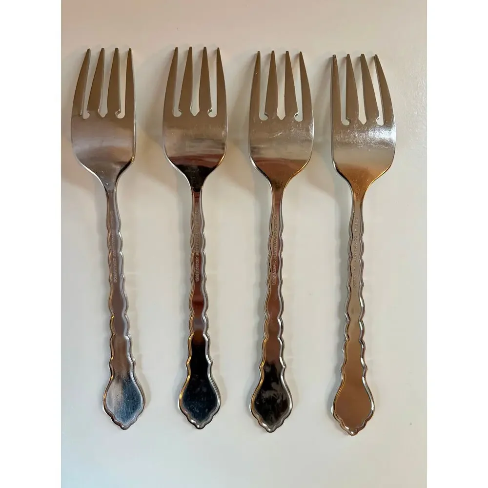 Oneida Cello Salad Fork Set of 4